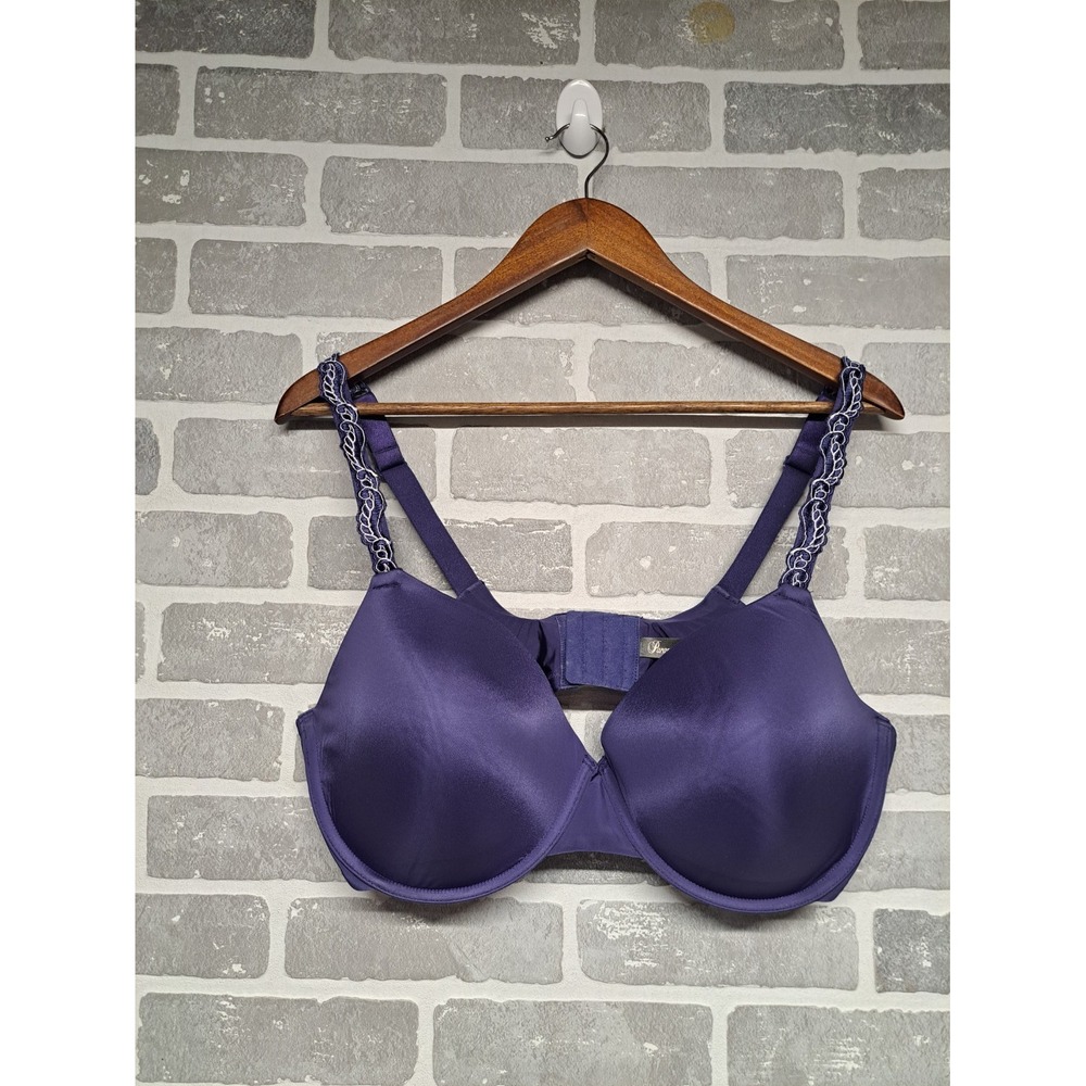 Paramour bra Blue Style 135035‎ LIGHTLY LINED UNDERWIRE EMBROIDERRED STRAPS 42DD